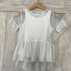 Cat & Jack pearl color blouse